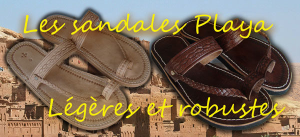 sandales en cuir