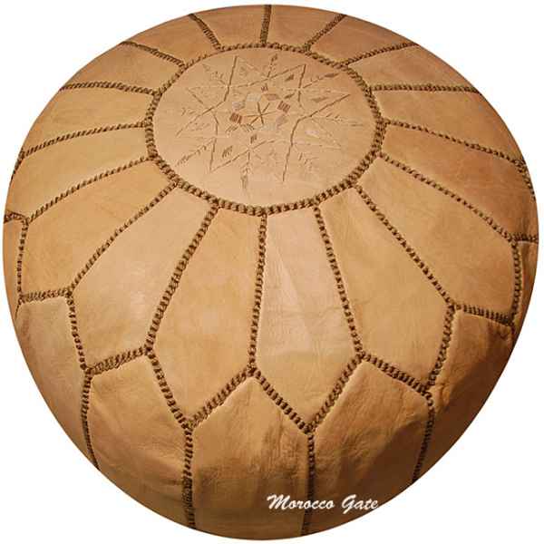 Le Maroc Ottoman Natural leather Le Maroc Ottoman Natural leather