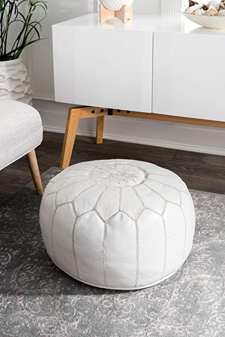 Pouf Art Maroc Blanc - image 2