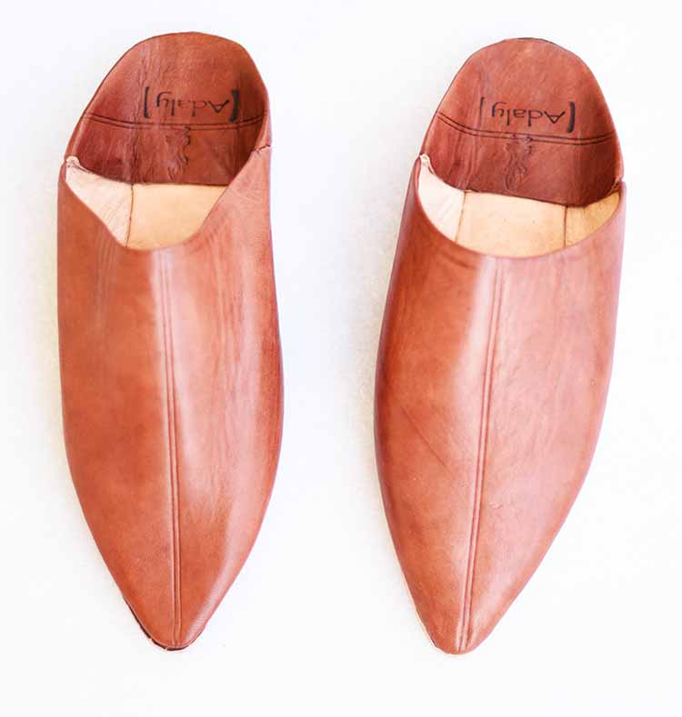 Moroccan leather women slippers/babouche/ handmade by artisans in Fes / Schoenen Meisjesschoenen Sloffen 