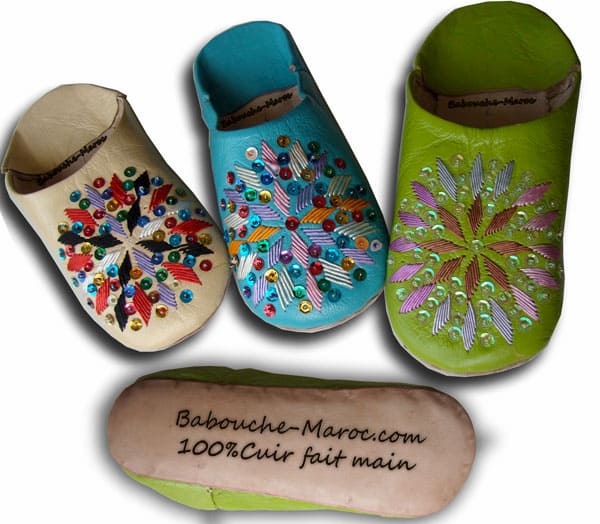 Embroidered slippers