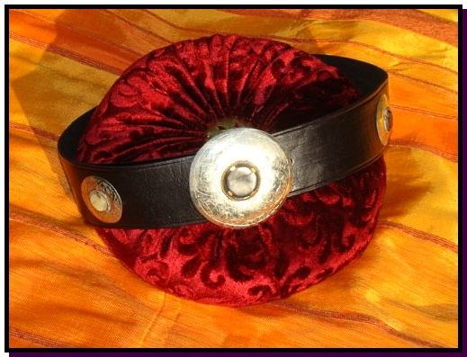 Ceinture Cuir Couronne