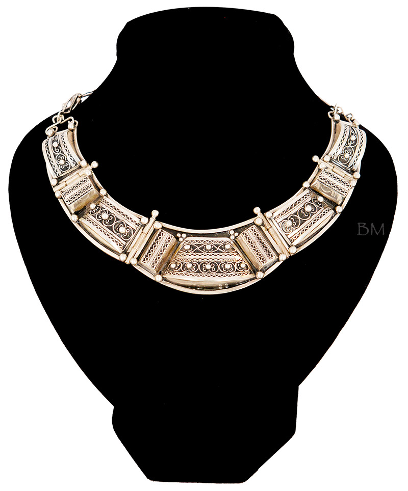 Collier Plastron Argent Syra