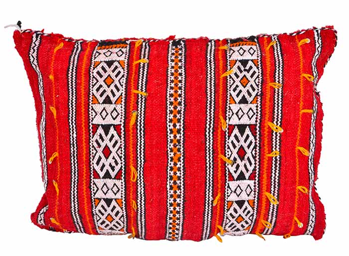 Coussin Berbere Yttou Laine Vierge Fait Main