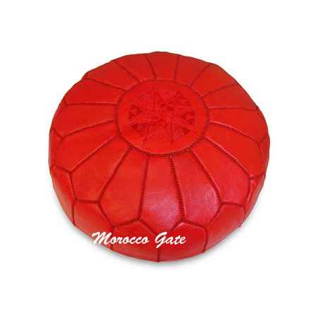 Pouf Art Maroc Rouge