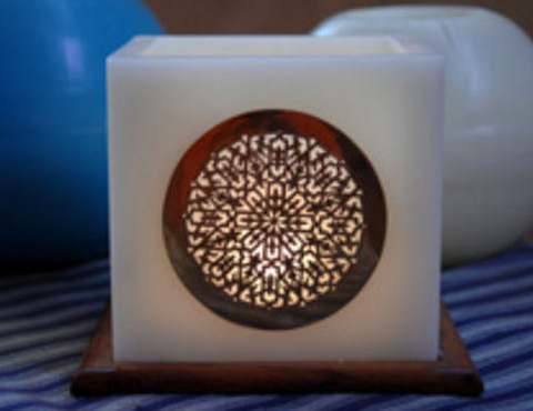Cuir lumignons Henna Oriental windlichter Photophore Maroc à la main w5