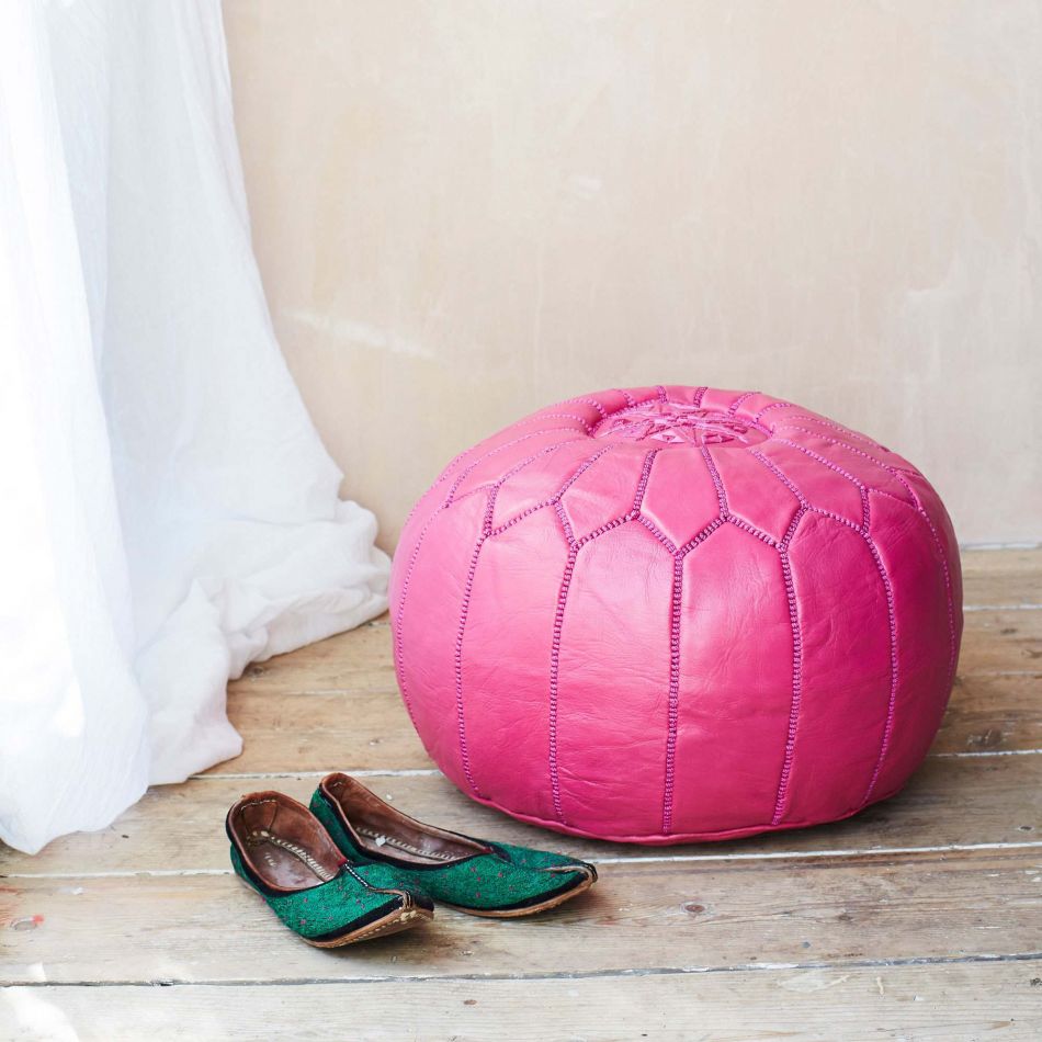 Pouf Art Maroc Fuchsia