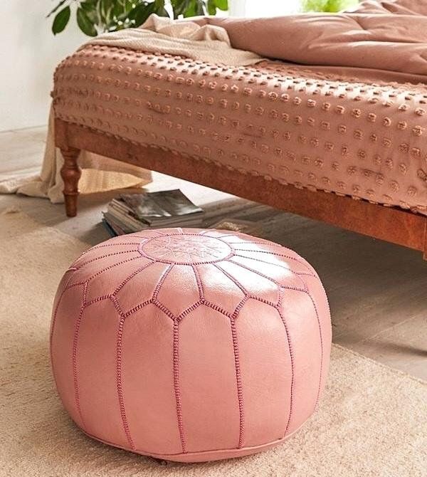 Pouf Art Maroc Rose