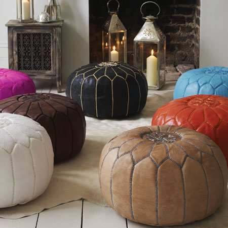 Pouf Art Maroc Noire