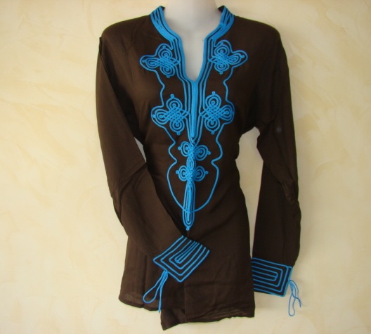 Amira Moroccan Tunic Brown